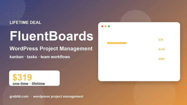 FluentBoards Lifetime Deal | WordPress Project Management & Kanban