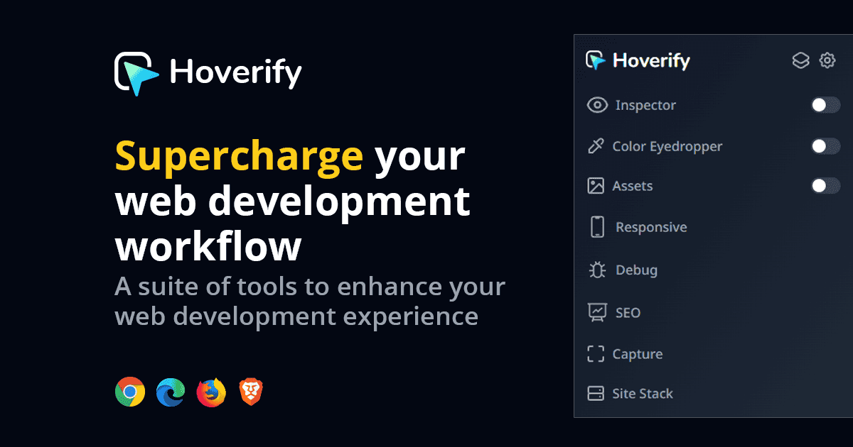 Hoverify Lifetime Deal | All-in-one Browser Extension for Web Developers lifetime deal