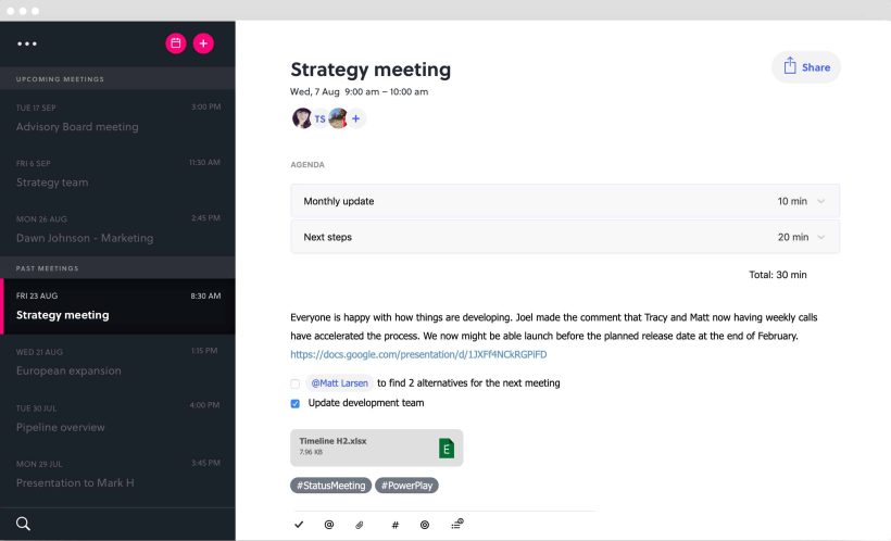 Pinstriped | Keep Your Meetings Organized in One Place 1