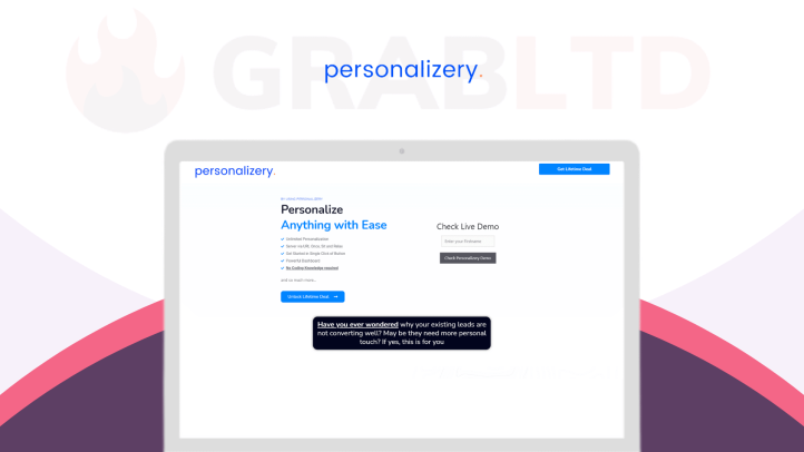 Personalizery Lifetime Deal