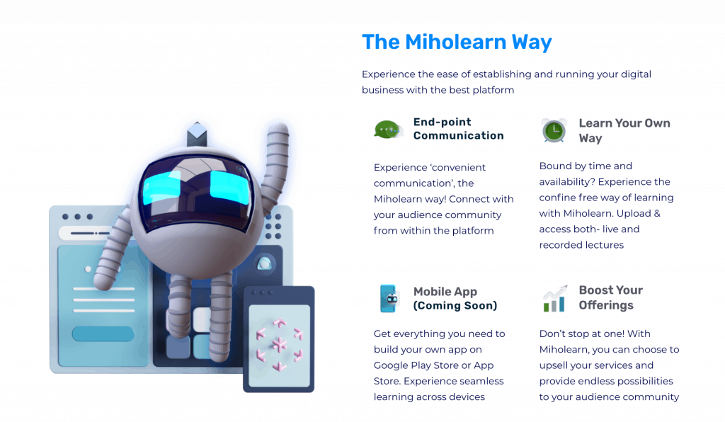 Miholearn (LMS) | Create and Sell Online Courses 2