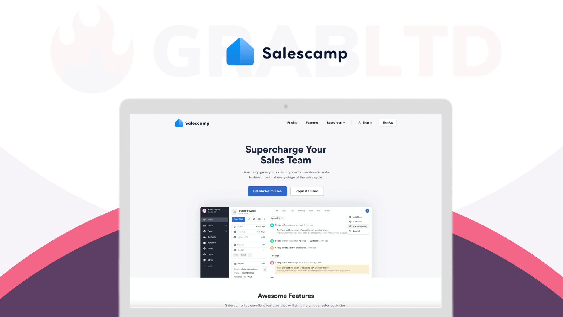 Salescamp Lifetime Software Deal Grabltd